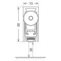 Hafele ZONE 60 Kapı altı giyotin yan.day.1330mm