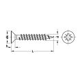 Hafele HOSPA-Havşa baş.vida galv.4,0x18mm (8000 adet)