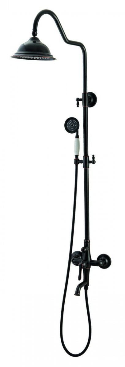 GPD Retro Siyah Askılı Duş Seti | Askılı Duş Seti