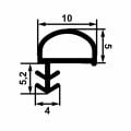Hafele F01 Fitil y.basan, D tipi, bej, 10 mm (100 m)