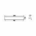 Hafele MOLLE Kulp parlak krom 192mm