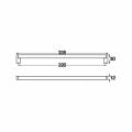 Hafele CUBE Kulp parlak krom 320mm