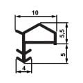 Hafele F02 Fitil y.b. çatı kulaklı, kahve,10 mm (100 m)