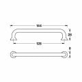 Hafele EDNA Kulp parlak krom 128mm