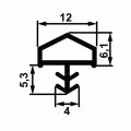 Hafele F03 Fitil o.basan, çatı, şeffaf, 10mm (100 m )