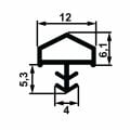Hafele F03 Fitil o.basan, çatı, meşe, 12mm (100 m)