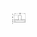 Hafele Quad fitil beyaz 15x4x2100mm 30dk