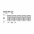 Hafele Dübel,açılan şerit naylon beyaz M6x8mm (36 adet)