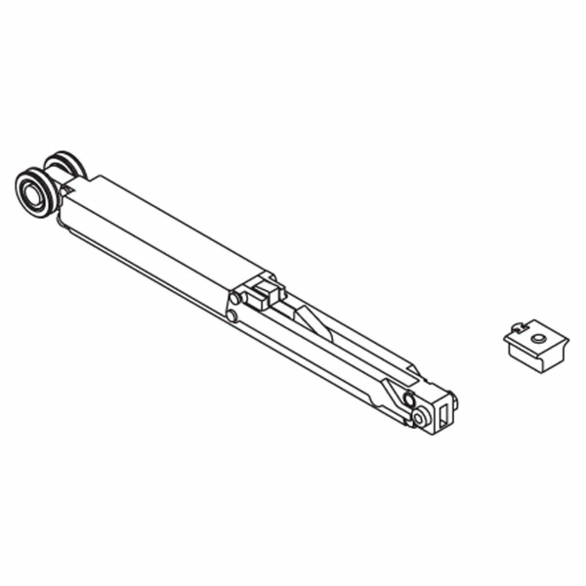 Hafele SLIDE Yavaşlatıcı set, tek taraf, 80kg