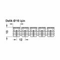 Hafele Dübel,açılan şerit nylon beyaz M6x13mm (108 adet)
