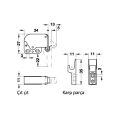 Hafele MINI-LATCH Yaylı bas aç çıt çıt