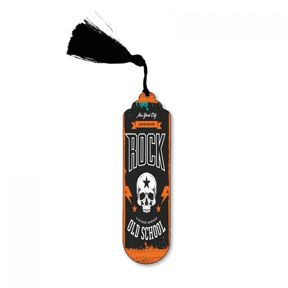 CoŞafak Özel Rock Tasarımlı Metal Kitap Ayracı 15 × 5 cm | Kitap Ayracı