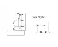 HAFELE DUOMATIC SM I 3 mm Taban | Klipsli Menteşe Tabanı (Vidalı)