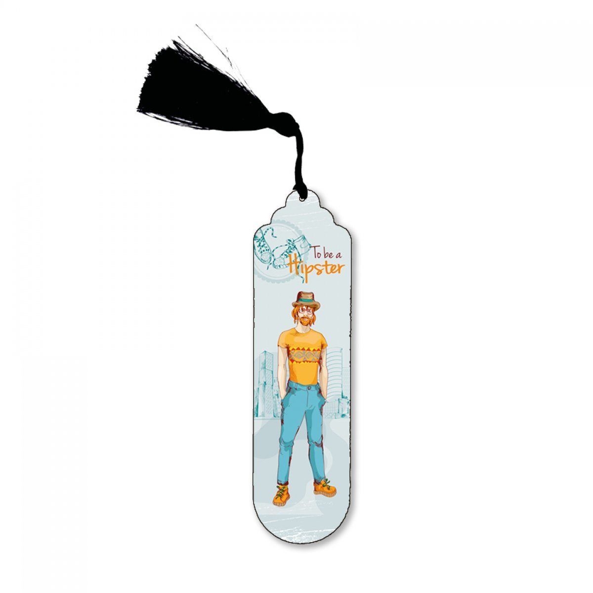 CoŞafak Özel Hipster Tasarımlı Metal Kitap Ayracı 15 × 5 cm | Kitap Ayracı