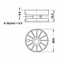 Hafele MAXIFIX E Gövde ham SW6 18mm 10 adet