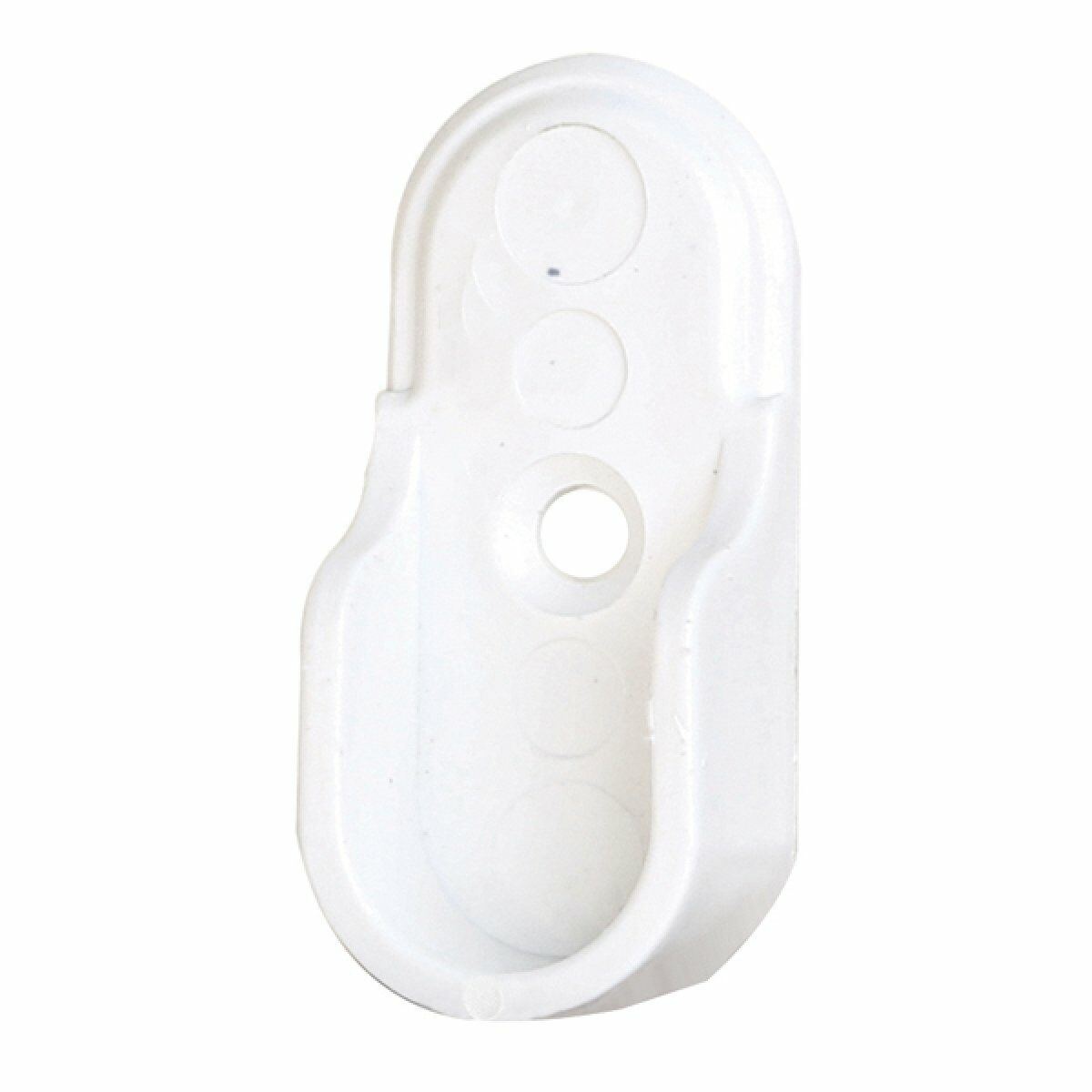 Hafele Flanş oval plastik, beyaz pimli