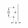 Hafele M.S. H taban (312.06.500 için) 0mm