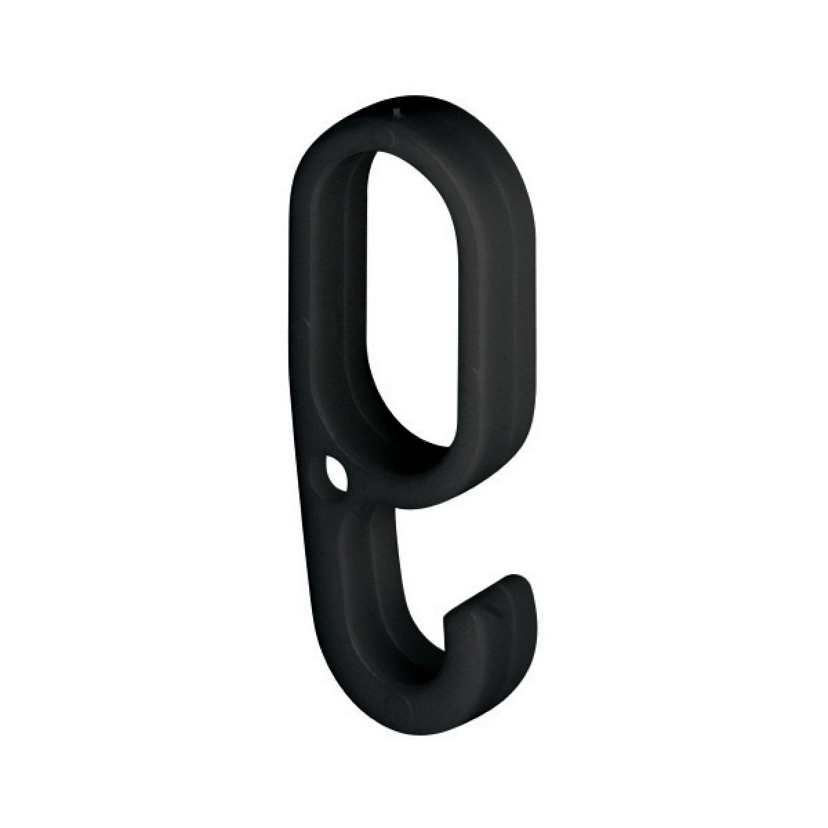 Hafele Askı borusu kancası oval siyah 23mm (10 adet)