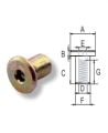 Siso M6 14X14mm 5mm Altıgen Düz başlı Combifix