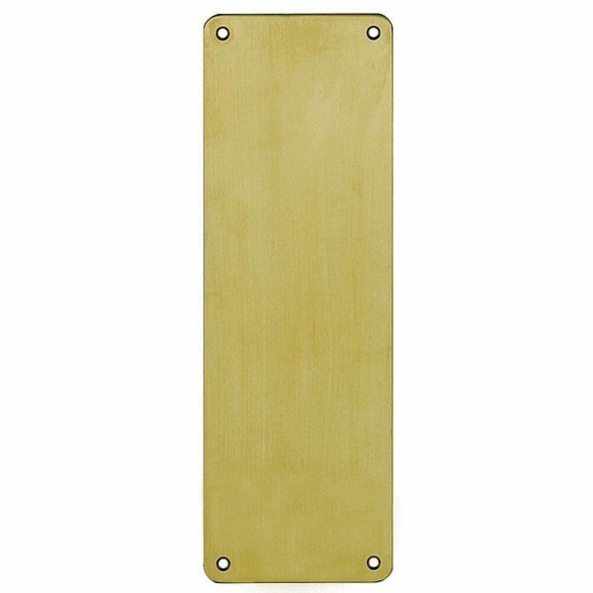 Hafele İtme Plakası Parlak Pirinç 2×100×300 mm | Yazısız Kapı Koruma Plakası