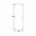 Hafele İtme/çekme plakası par.pir. 2x100x300mm