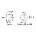 Hafele Askı elemanı, beyaz, 30x10mm