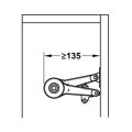 Hafele DUO Makas seti Sunta vidalı nikel 37mm