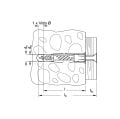 Hafele UX - Pulsuz Üniversal dübel 8x50mm (100 adet)