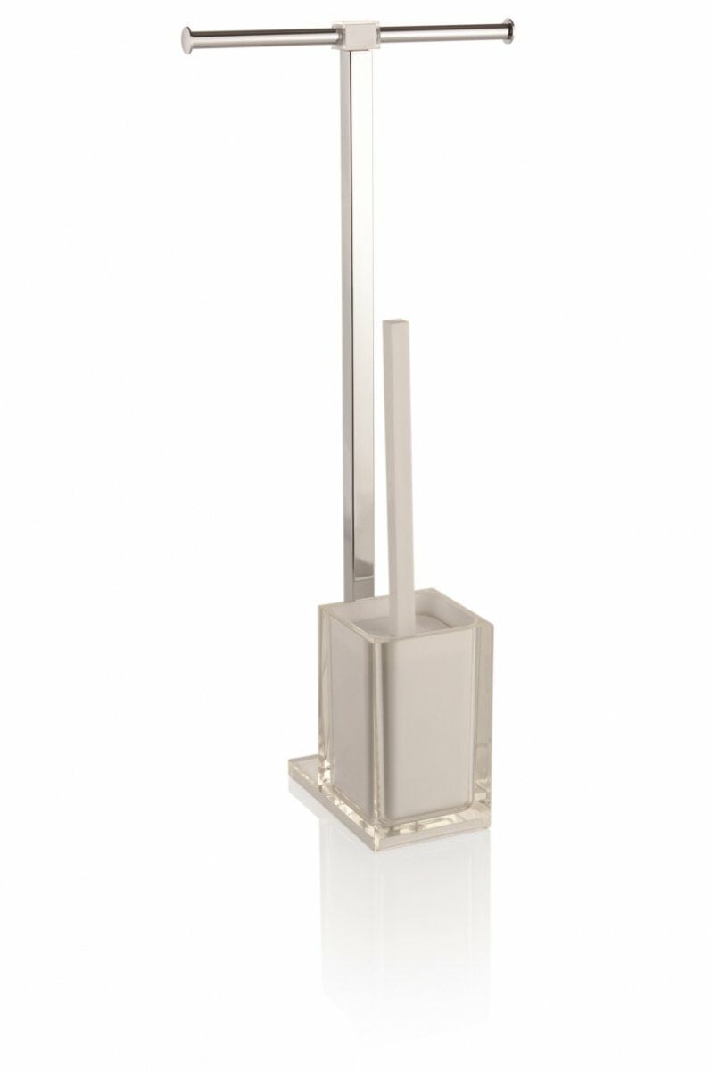 Gedy Rainbow Beyaz Paslanmaz Çelik Tuvalet Fırçası Tutacağı | Tuvalet Fırçası Tutacağı