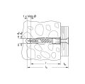 Hafele UX - Pulsuz Üniversal dübel 10x60mm (50 adet)