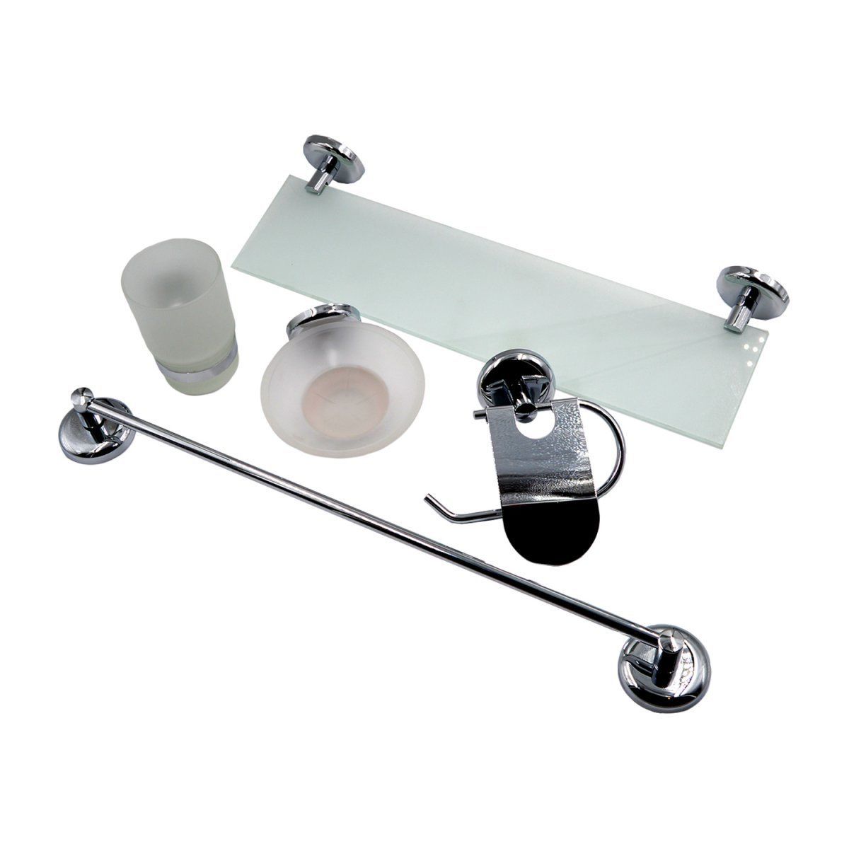 DKR 5 Parça Banyo Seti Krom 6 Parça