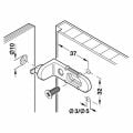 Hafele Arka panel bağlantı elemanı, pl. gri