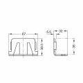 Hafele Karyola bağlantı elemanı galvaniz 70 mm