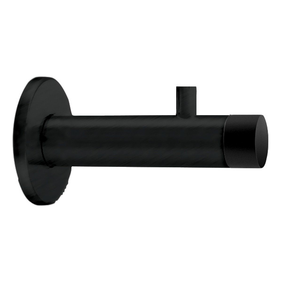 Hafele Duvara Monte Vidalı Stoper Mat Siyah 82 mm | Kapı Stoperi