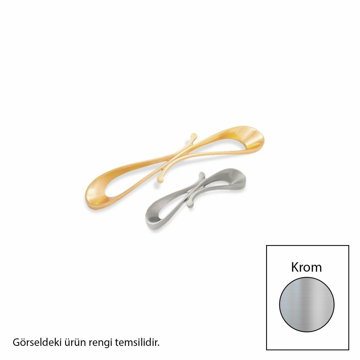 Zavinna Z133 Metal Krom 64mm Akslı Kulp