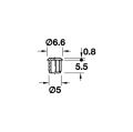 Hafele Tıpa gri 6,6/5mm delik için (500 adet)