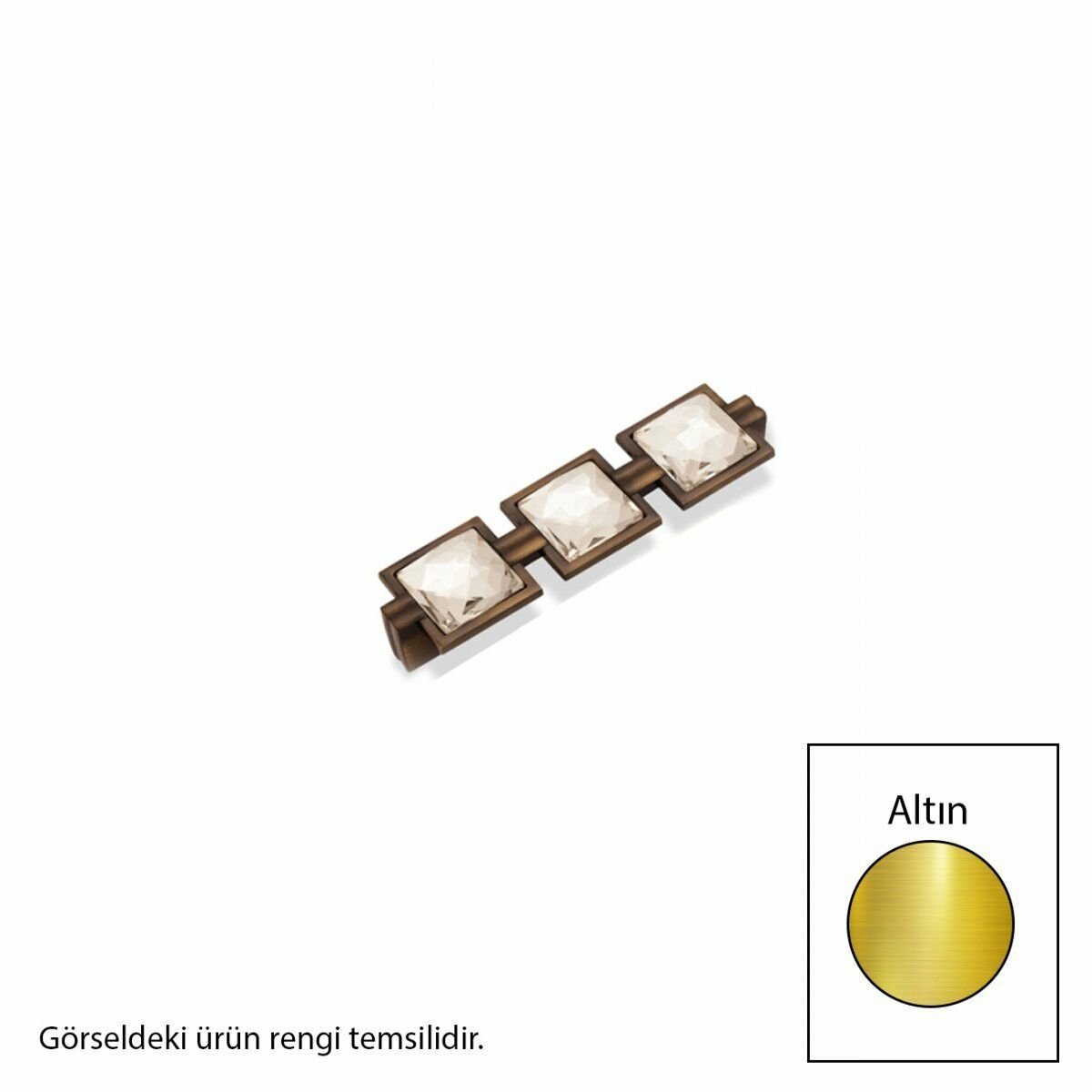 Zavinna Z106 Metal Altın 128mm Akslı Kulp