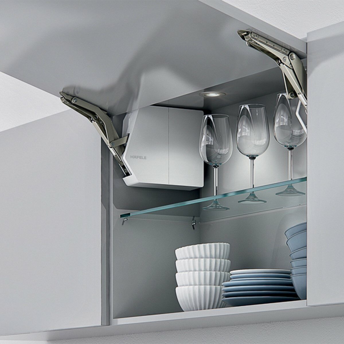 Hafele FREE FLAP 1.7 E Makas seti C antrasit