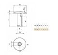 Siso 5MM ALTIGEN,M6,BAŞ Ø20X3MM,ŞAFT Ø9X16MM,BLK