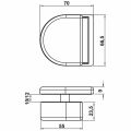 Hafele GLASS TURE Cam kilit karşılığı p.çel.mat
