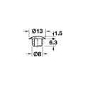 Hafele Tıpa siyah 13/8mm delik için (500 adet)