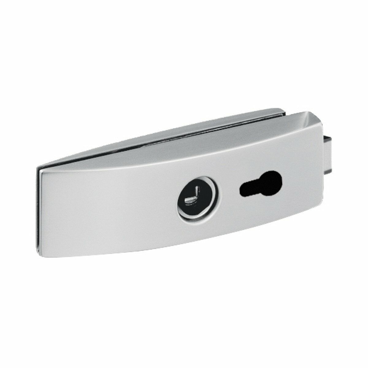 Hafele GLASS LINE Cam Kapı Kilidi PC Gümüş Renkli | Barelli Tip