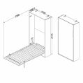 Hafele LETTO katlanır yatak donanımı, 920x2000m