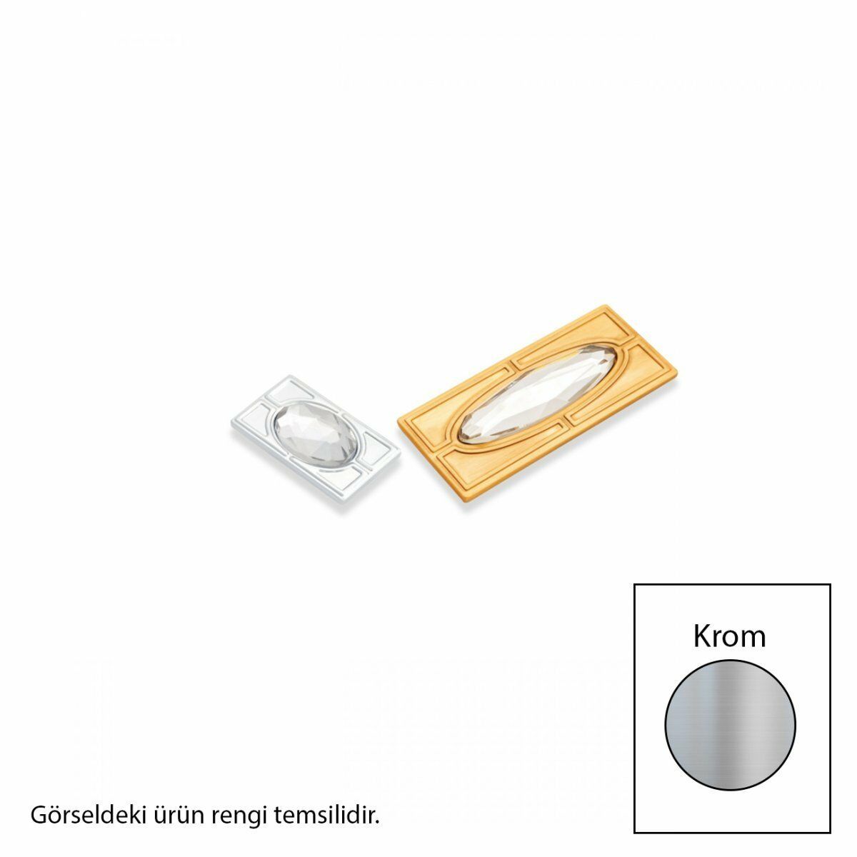Zavinna Z111 Metal Krom 32mm Akslı Kulp