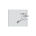 Hafele GLASS LINE Cam kapı kilidi PC mat siyah