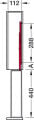 Hafele  K-LINE 15 Şişelik,150,V2,A.Pure,antrasit
