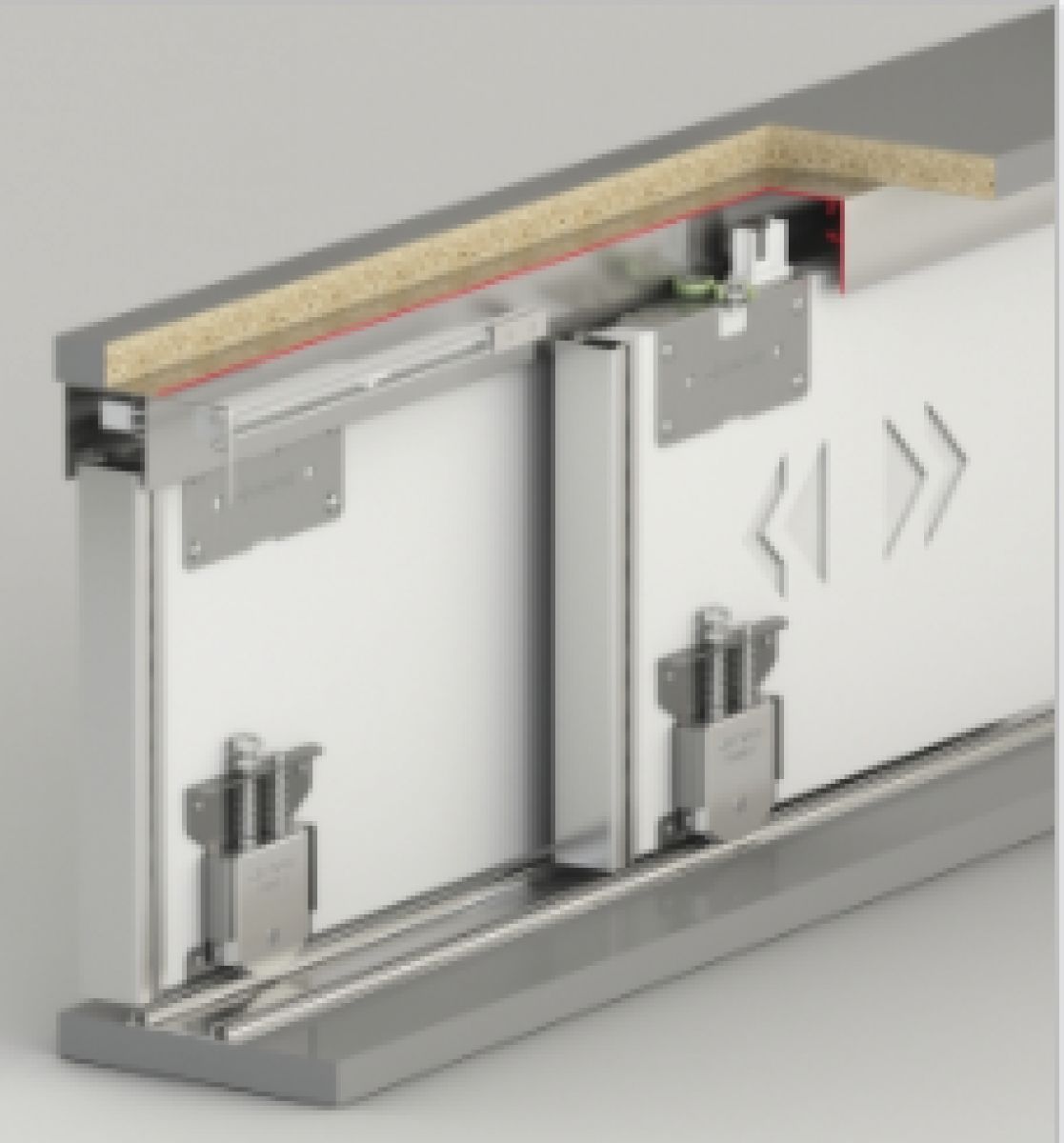 Albatur 60 KG Ayarlı Sürme Kapak Sistemi 18–22 mm | Sürme Kapak Sistemi