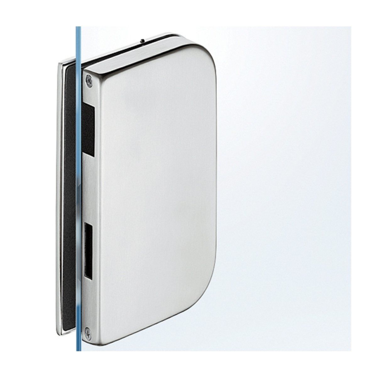 Hafele GLASS WORK Cam Kilit Karşılığı DIN Sol | Paslanmaz Çelik Mat