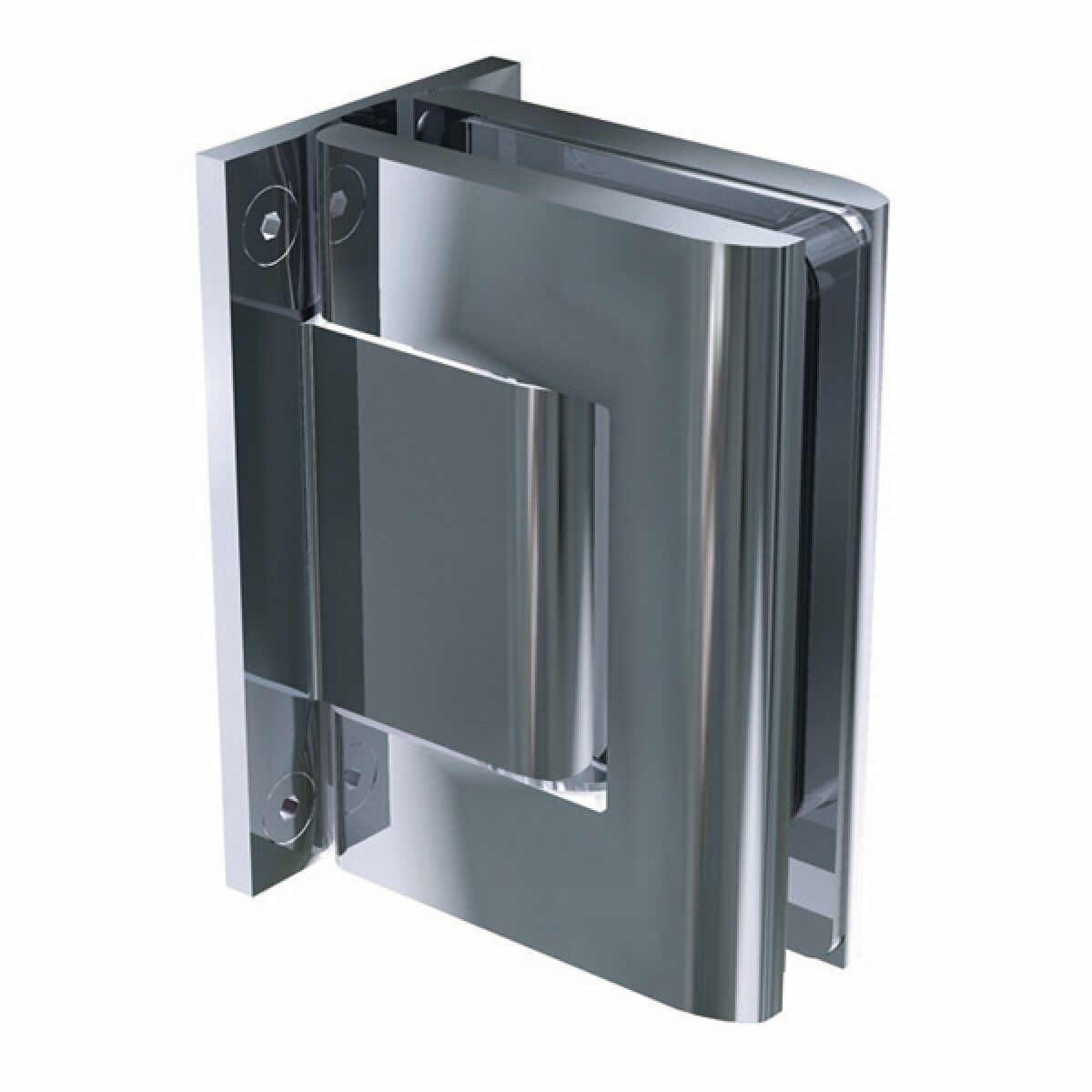 Hafele BILOBA Cam Kapı Menteşesi Paslanmaz Çelik Mat | 180° Açılım