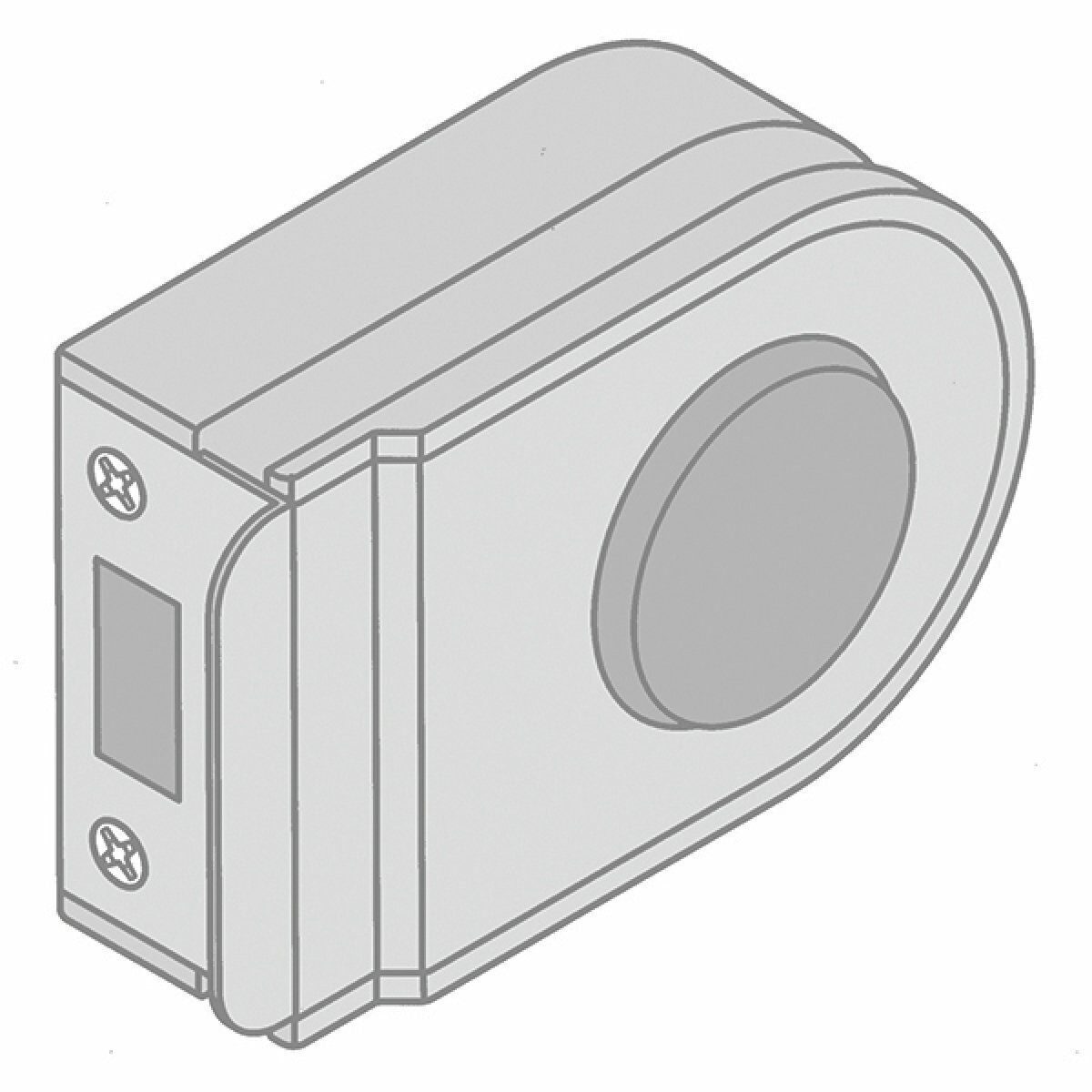 Hafele NOVA Cam Kilit Karşılığı Parlak Krom | Cam Kapı Aksesuarı